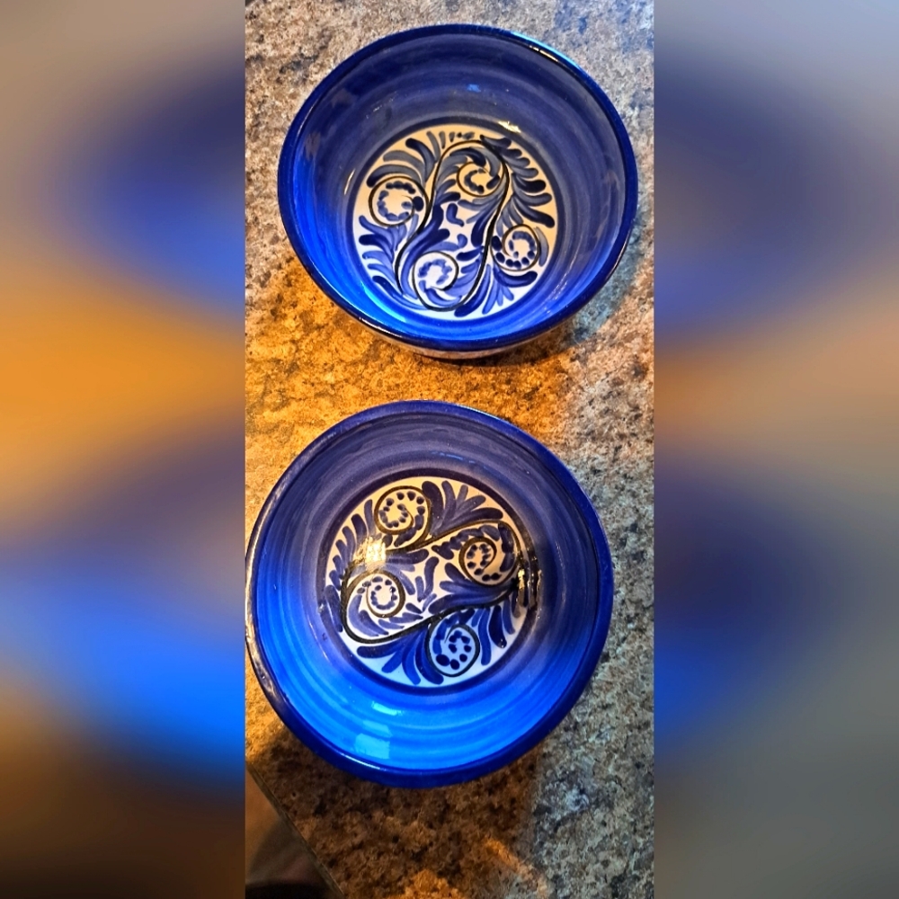 Bello Hogar Pintado A Mano Pottery Honduras Nontoxic Oatmeal Bowls 5.5 Inches